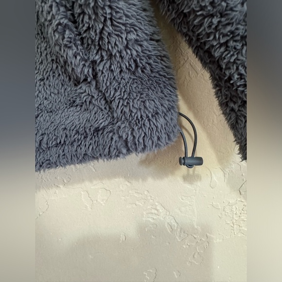 Victoria's Secret Pink Oversize Teddy Half Zip Color Gray Size XL - Picture 7 of 7